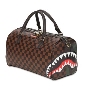 Sprayground Mini Check and Camo Duffle